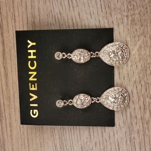 GIVENCHY Double Diamond Oval Womens Jewelry Earrings NEW‎